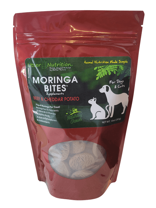 Beef & Cheddar with Moringa Dog Supplements 10oz.